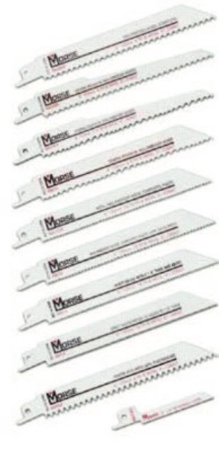 M.K. Morse Bimetal Reciprocating Saw Blades, 6 in x 3/4 in, 18 TPI, Most Metals, 50/PK, #RB618T50 M.K. Morse Bimetal Reciprocating Saw Blades, 6 in x 3/4 in, 18 TPI, Most Metals, 50/PK, #RB618T50