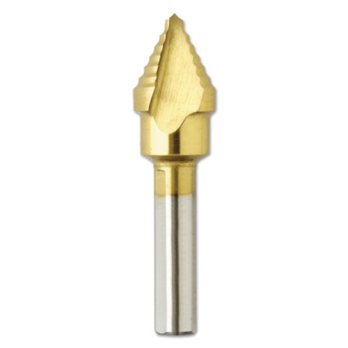 Bosch Tool Corporation Titanium Coated Step Drill Bits, 1/2 in, 1 Step, 1/EA, #SDT8