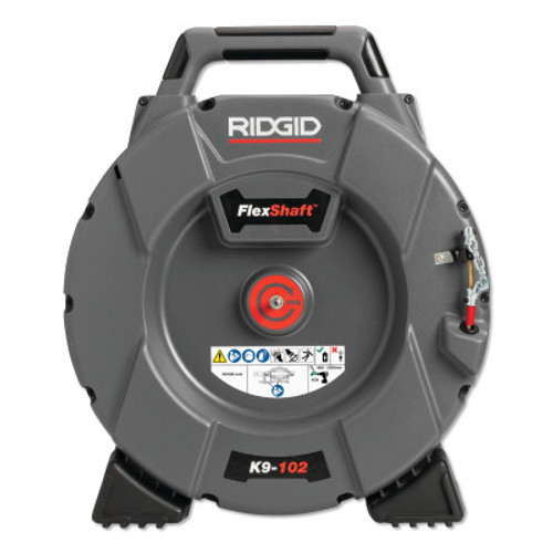 Ridgid Tool Company FlexShaft Drain Cleaning Machine, K9-102, 1/4 in x 50 ft Cable, Includes Kit, 1 EA, #64263