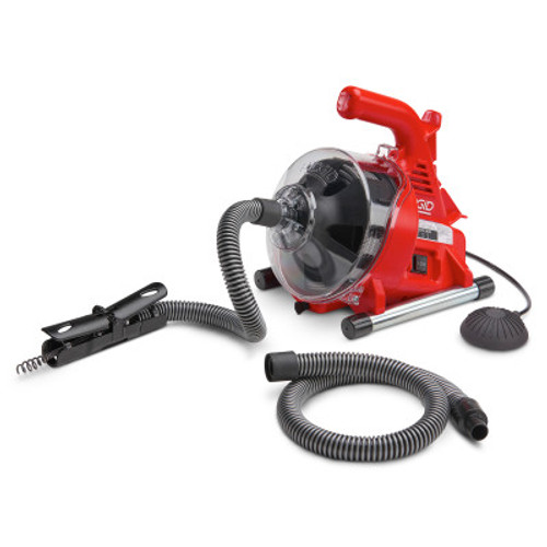 Ridgid Tool Company PowerClear Drain Cleaning Machines, 450 rpm, 1/4 in Pipe Dia., 1 1/2 in Drain, 1 EA, #55808