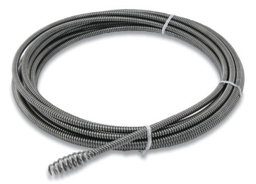 Ridgid Tool Company Sink/Sectional Drain Cleaner Cable, 5/16 in x 50 ft, Hollow Core, Bulb Auger, 1 EA, #89400