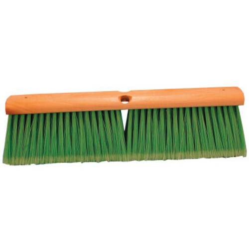 Magnolia Brush No. 6 Line Floor Brushes, 18 in, 4 in Trim L, Light Green Flagged-Tip Plastic, 12/EA, #618