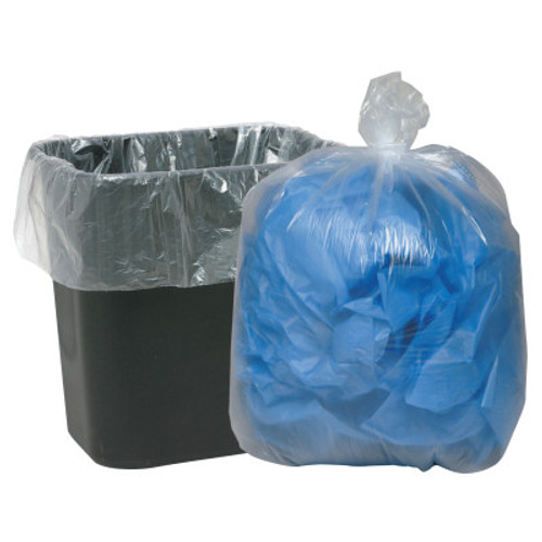 WEBSTER INDUSTRIES Clear Low-Density Can Liners, 16gal, .6mil, 24 x 33, Clear, 1/CT, #WBI243115C