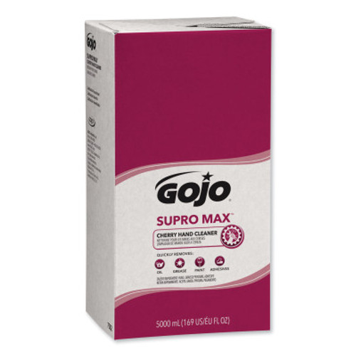 Gojo SUPRO MAX Cherry Hand Cleaners, Cherry, Bag-in-Box, 5,000 mL, 1/EA, #758202