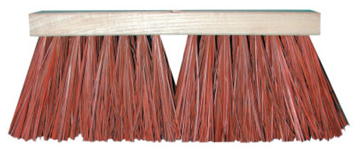 Magnolia Brush Palmyra Stalk Street Brooms, 16 in, 6 1/4 in Trim L, Dyed Palmyra Stalk, 6/EA, #1516P