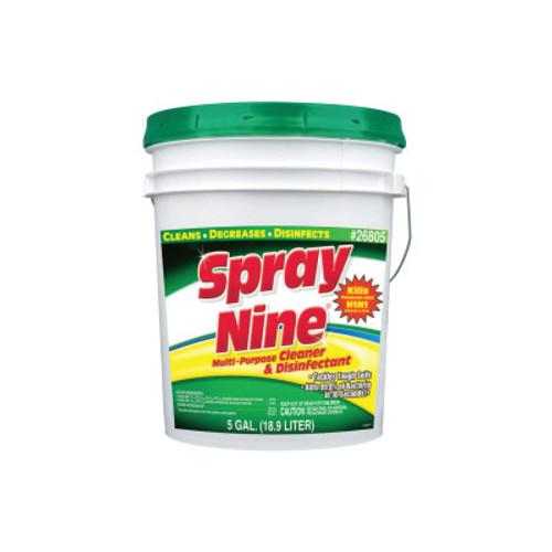 ITW Pro Brands Spray Nine Disinfectant, Citrus Scent, 5 Gallon Pail, 1/EA, #26805