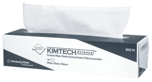 Kimberly-Clark Professional Kimtech Science Precision Wipe Tissue Wipers, Pop-Up Box, White, 140 per box, 15/CS, #5514