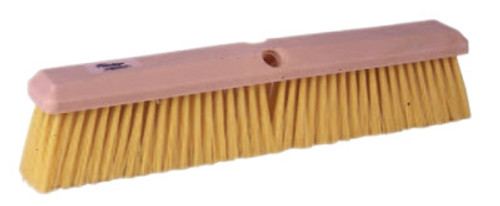 Weiler Perma-Sweep Floor Brushes, 18 in Foam Block, 3 in Trim, Yellow Polypropylene, 1/EA, #42165