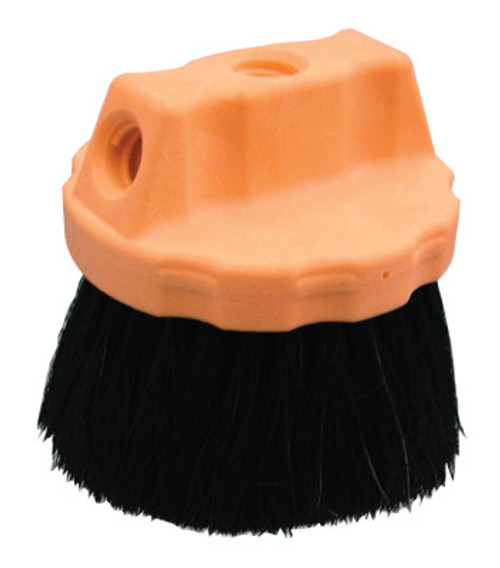 Magnolia Brush Round Window Brushes, Foam Plastic Block, 2 1/2 in Trim L, Horsehair; Plastic, 1/EA, #1426X