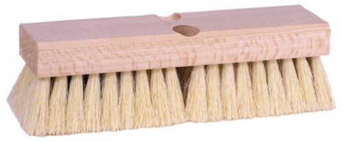 Weiler Deck Scrub Brushes, 10 in Hardwood Block, 2 in Trim, Tampico Fill, 1/EA, #44028