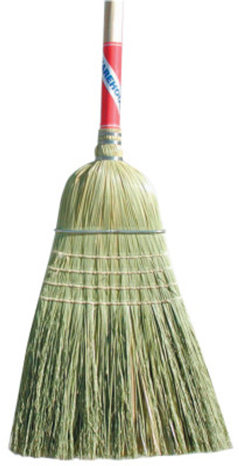 Magnolia Brush Heavy-Duty Contractor Brooms, 19 in Trim L, Broom Corn; Palmyra Stalk, 6/EA, #5038BUNDLED