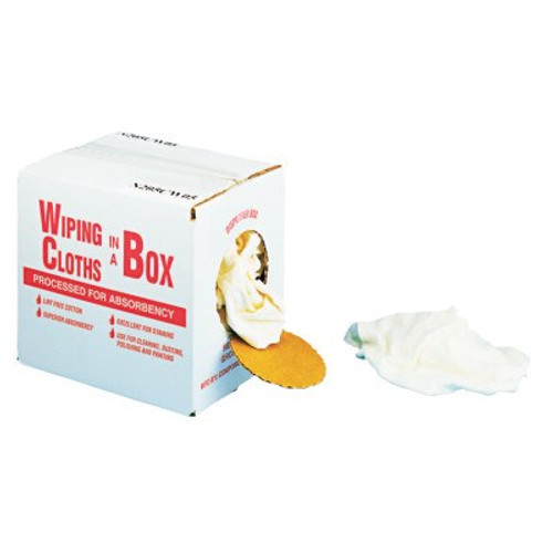 GENERAL SUPPLY Multipurpose Reusable Wiping Cloths, Cotton, White, 5lb Box, 5/BX, #UFSN205CW05 GENERAL SUPPLY Multipurpose Reusable Wiping Cloths, Cotton, White, 5lb Box, 5/BX, #UFSN205CW05