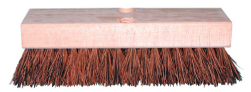 Magnolia Brush Deck Scrub Brushes, 12 in Hardwood Block, 2 in Trim L, Stiff Palmyra, 12/EA, #112