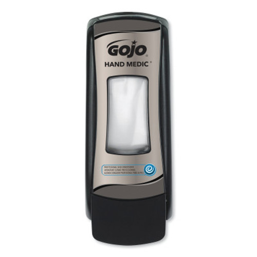 Gojo HAND MEDIC Skin Conditioner ADX-7 Dispensers, Chrome/Black, 700 mL, 6/EA, #878206