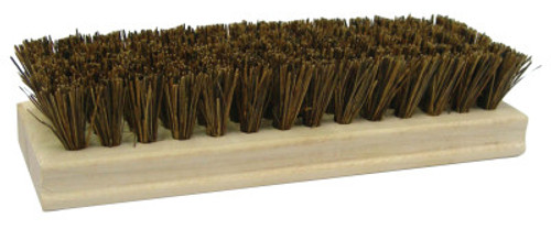 Weiler Palmyra Scrub Brushes, 8 in Hardwood Block, 1 1/8 in Trim L, 12/PK, #44025