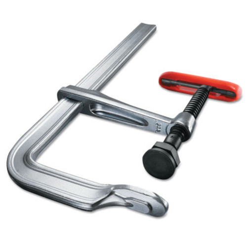 BESSEY 2400S Series Bar Clamps, 12 in, 5 1/2 in Throat, 2,800 lb Load Cap, 1/EA, #2400S12