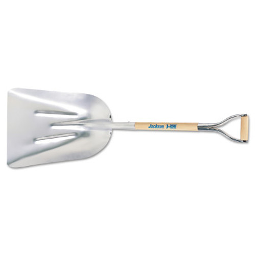 The AMES Companies, Inc. Aluminum Scoops, 20 in X 15 3/4in  Blade, 27 in White Ash Cushion D-Grip Handle, 1/EA, #1681400