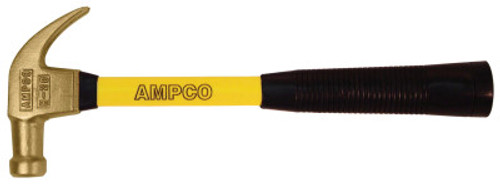 Ampco Safety Tools Claw Hammers, 1 lb, 14 in L, 1/EA, #H20FG