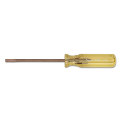 Ampco Safety Tools Cabinet-Tip Screwdrivers, 3/16 in, 11 5/8 in Overall L, 1/EA, #S55