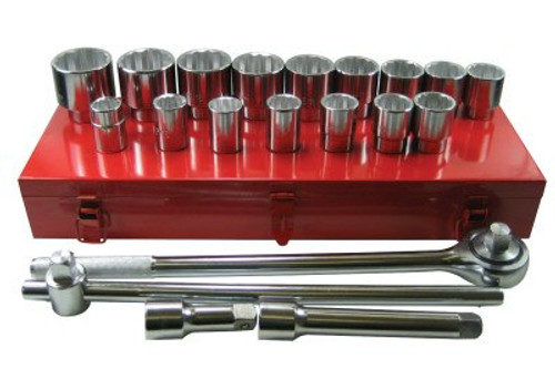 Anchor Products 21 Piece Socket Sets, 3/4 in, 12 Point, 1/ST, #7880
