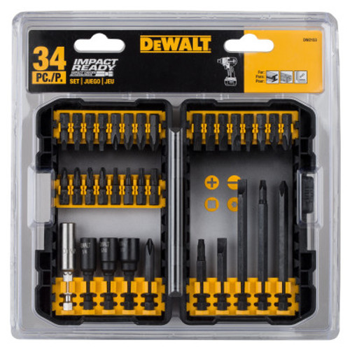 DeWalt IMPACT READY Impact Driver Accessory Sets, Phillips; Square; Torx, 1/ST, #DW2153