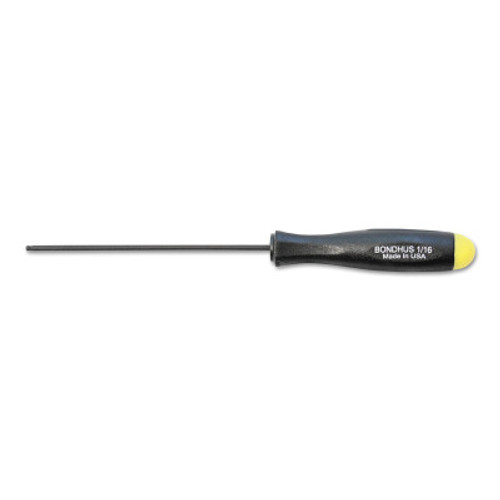 Bondhus Balldriver Hex Screwdrivers, 1/2 in, 13.3 in Long, 1/EA, #10616