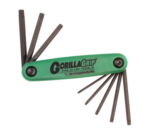 Bondhus GorillaGrip Fold-Ups, 8 per fold-up, Torx Tip, Torx, 1/ST, #12632