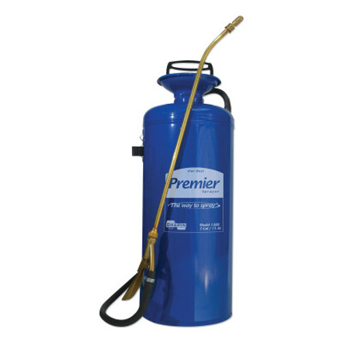 Chapin? Premier Pro Tri-Poxy Steel Sprayer, 3 gal, 18 in Extension, 42 in Hose, Blue, 1/EA, #1380