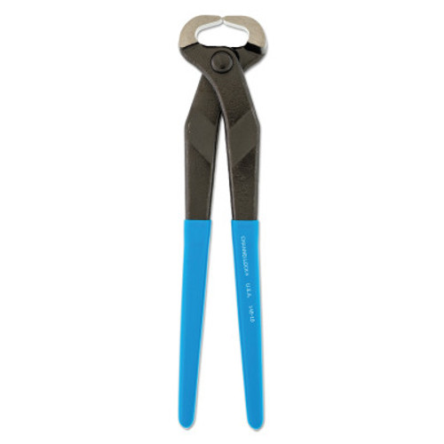 Channellock Cutting Pliers-Nippers, 10 in, Polish, Plastic-Dipped Grip, 1/EA, #14810BULK