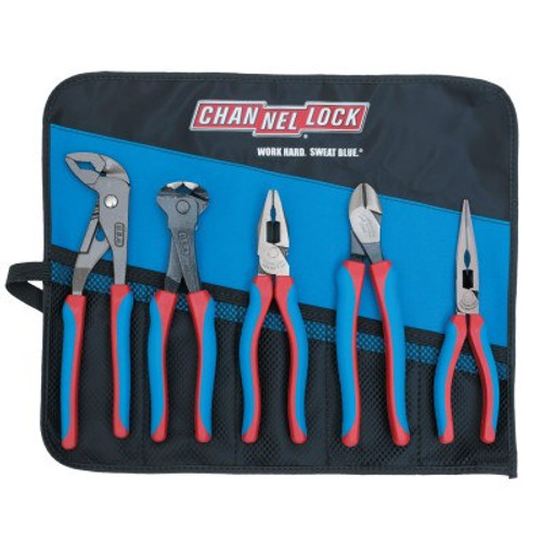 Channellock 5 PC ESERIES PLIER SET, 1/EA, #CBR5E