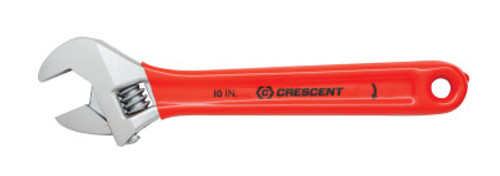 Crescent Cushion Grip Adjustable Wrenches, 10 in Long, 1 5/16 in Opening, Chrome, Carded, 1/EA #AC210CVS
