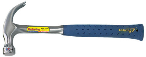 Estwing Claw Hammer, Steel Head, Straight Steel Handle, 11 in, 3/4 lb, 4/EA, #E312C