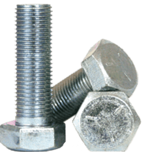 1"-8 x 1-1/2" Fully Threaded Hex Cap Screws Grade 5 Coarse Med. Carbon Zinc CR+3 (10/Pkg.)