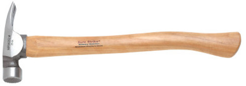 Estwing Sure Strike Framing Hammer, Forged Steel Head, Curved Hickory Handle, 17 1/2 in, 4/EA, #MRW25LM