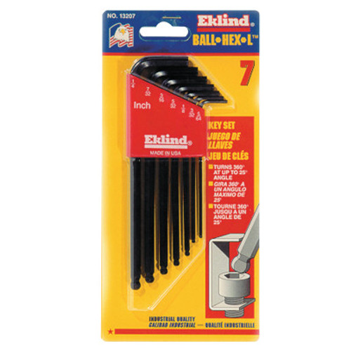 Klein Tools Ball-End Hex Key Sets, 12 per holder, Hex Ball Tip