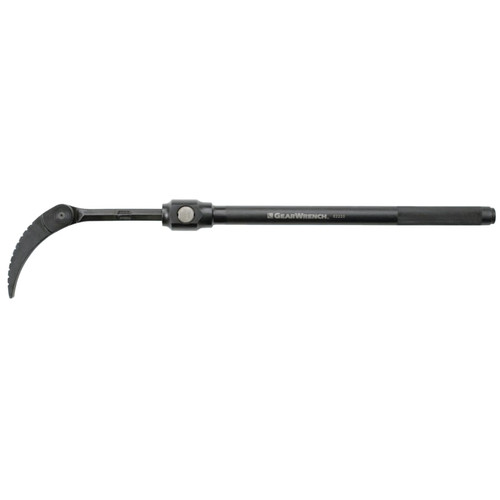 GearWrench Indexing Pry Bar, Round Stock, 5.5 L Blade, Grooved Head Profile, Extendable, 21 in to 33 in, 1/EA #82220