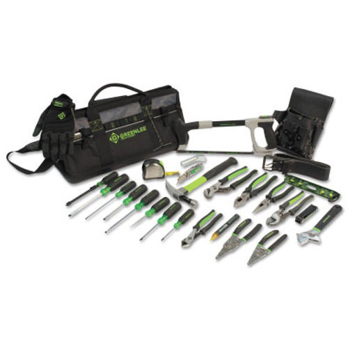 Greenlee Heavy-Duty Multi-Pocket Tool Kits, 8 Compartments, 12 1/2 in x 23 in, 1/EA, #015928MULTI