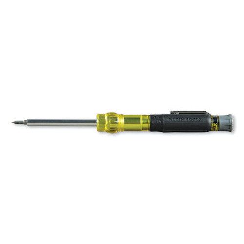Klein Tools 4-in-1 Electronics Pocket Screwdriver, Phillips and Slotted, 1/EA, #32614