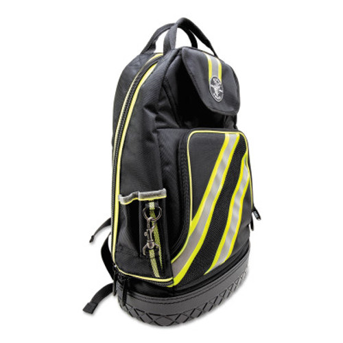 Klein Tools Tradesman Pro High Visibility Backpacks, 39 Compartments, 20 in x 7 in, 1/EA, #55597