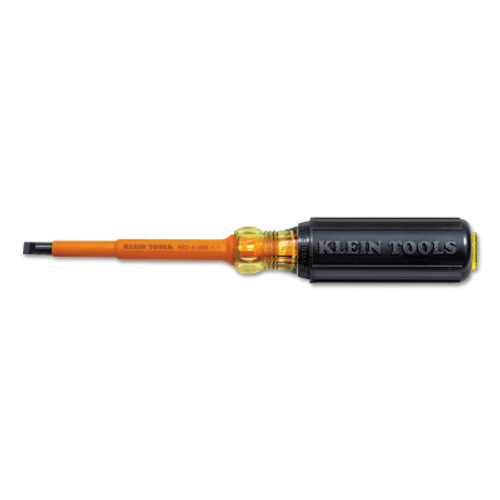 Klein Tools Insulated Screwdriver, 1/4 in, Cabinet Tip, 1/EA, #6024INS