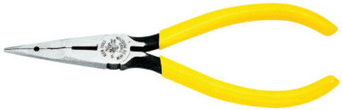 Klein Tools Long-Nose Telephone Work Pliers, Alloy Steel, 6 5/8 in, 1/EA, #71980