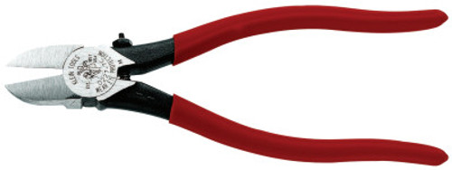 Klein Tools Plastic-Cutting Pliers, 7 11/16 in Length, Plastic-Dipped Handle, 6/EA, #D2277C