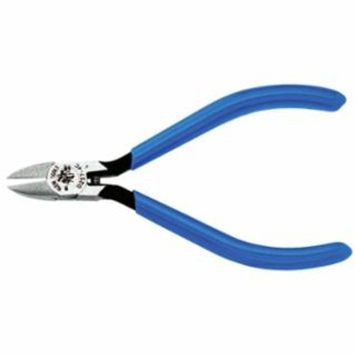 Klein Tools Midget Standard-Nose Diagonal Cutters, 4-3/16 in, Bevel, 1/EA #D2574