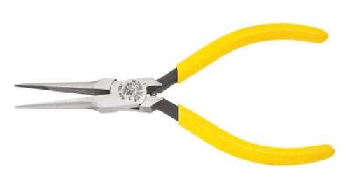 Klein Tools Long Needle Nose Pliers, Straight, Alloy Steel, 5 13/32 in, 1/EA, #D318512C