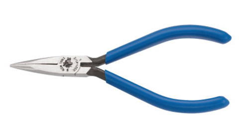 Klein Tools Midget Slim Long-Nose Pliers, Straight, Alloy Steel, 4 3/4 in, 1/EA, #D322412C