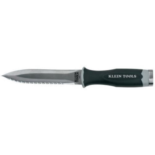 Klein Tools Serrated Duct Knives, 5 1/2", Stainless Steel Blade, Black, 1/EA, #DK06