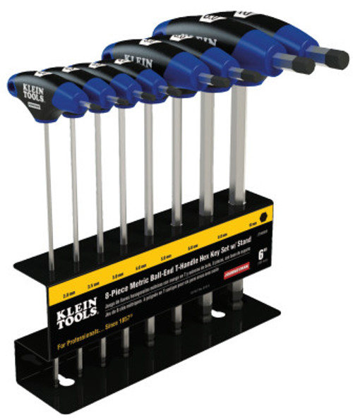 Klein Tools Ball-End Hex Key Sets, 12 per holder, Hex Ball Tip