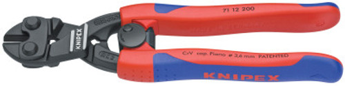 Knipex CoBolt Compact Bolt Cutter, 8 in, 1/4";1/8";3/16";7/32" Cut Cap, Lever W/Spring, 1/EA, #7112200