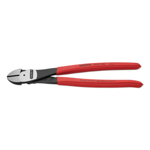 Knipex High Leverage Diagonal Cutters, 250 mm, Diagnol,, 1/EA, #7401250