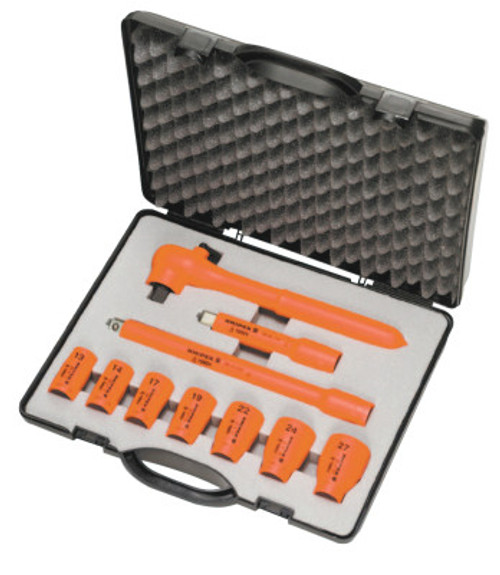 Knipex 10 PART COMPACT TOOL CASE, 1/EA, #989911S5